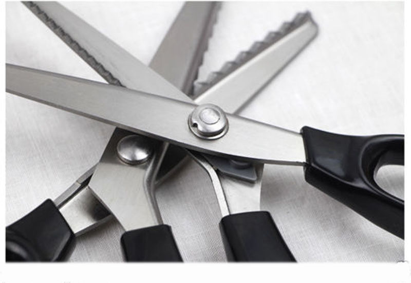 Fabric Decorative Edge Pinking Shears Scissors In Box Large Scallop cut 3 5 7mm eBay