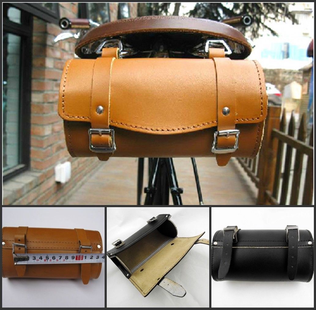 vintage bike saddle bag