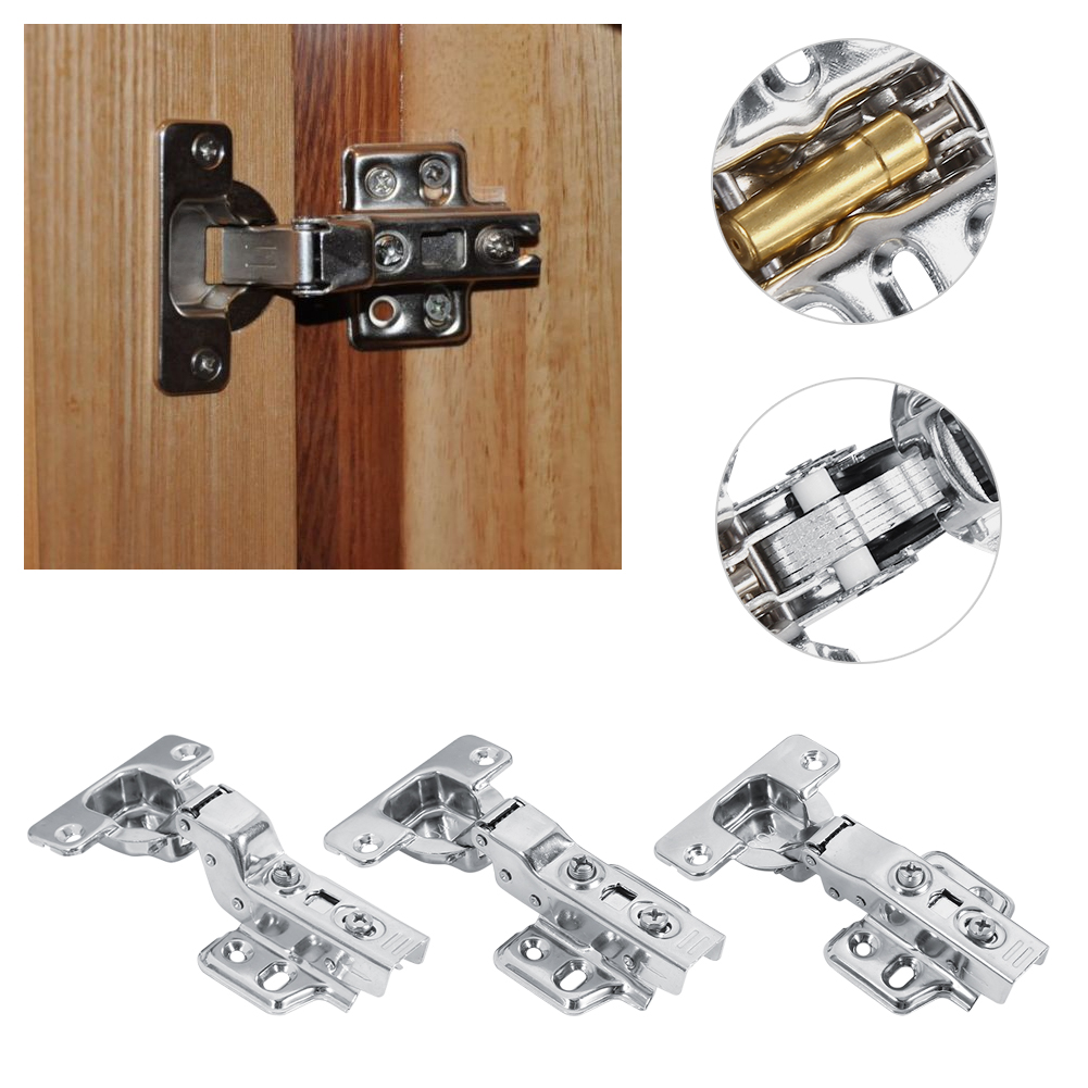 11.5 x 6.1cm Stainless Steel Hydraulic Hinges Cupboard Wardrobe