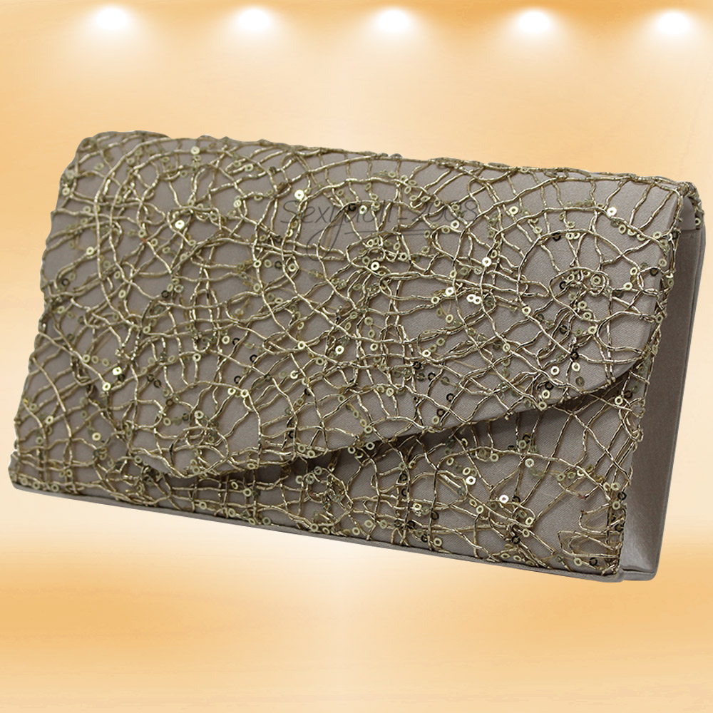 Reino Unido Mujer Bolso Cruzado Lentejuelas Deslumbrante Bolso de Mano Cartera Billetera clutch de Fiesta de Noche