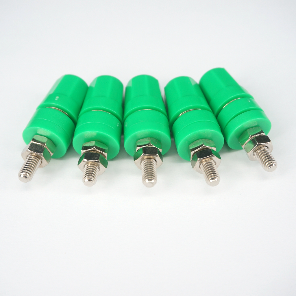 5pcs 4mm Banana Binding Post Panel Socket M4 Thread Terminal Jack BS4825