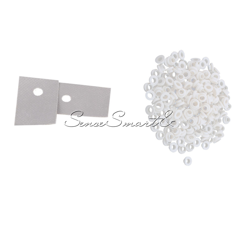 TO-220 Plastic Washer Insulation Transistor Circle//Pad Silicone Heatsink for GPU