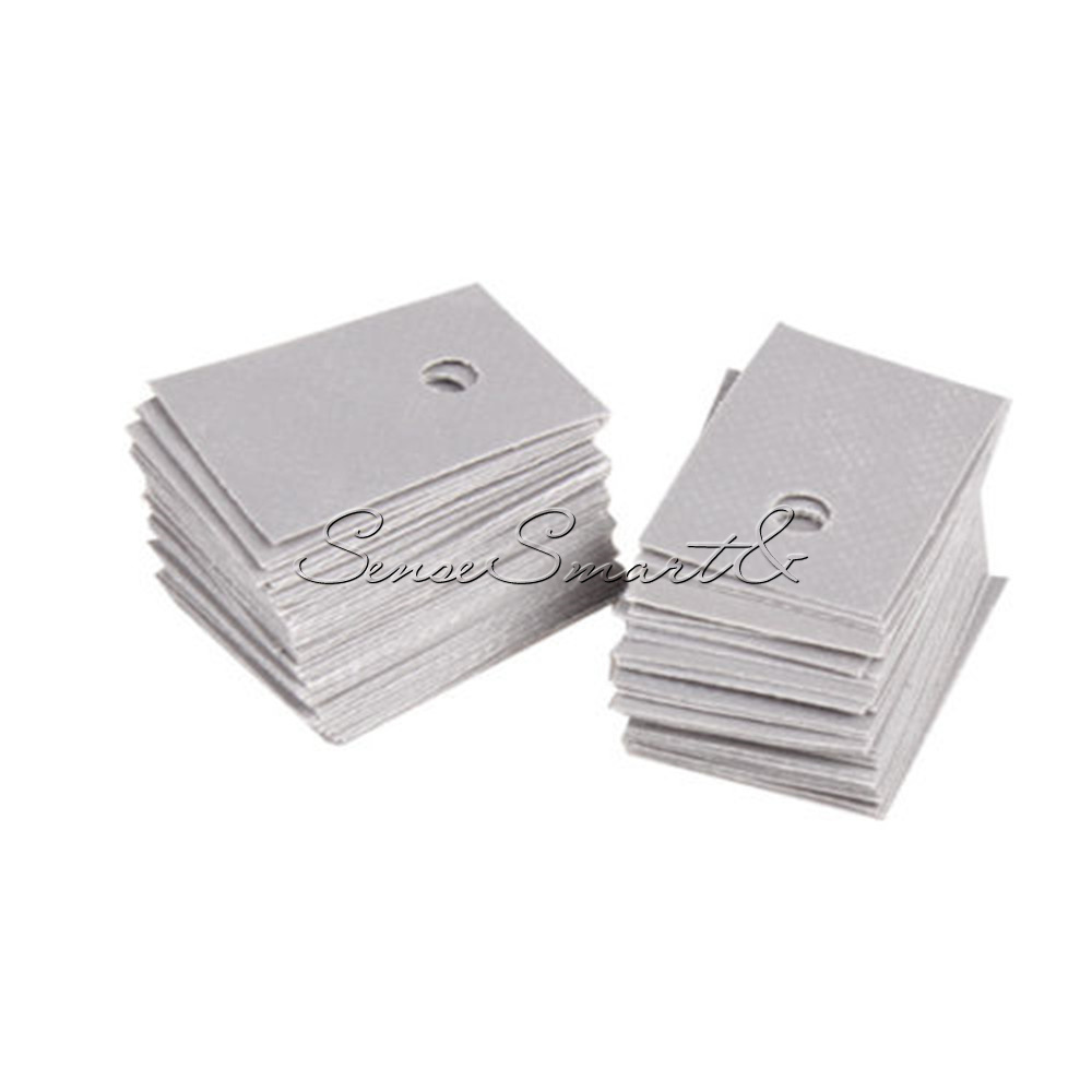 TO-220 Plastic Washer Insulation Transistor Circle//Pad Silicone Heatsink for GPU