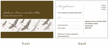 RSVP card