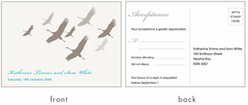 RSVP card