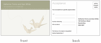RSVP card