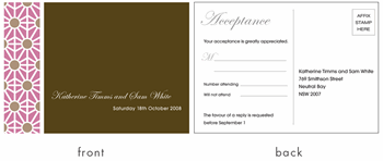 RSVP card