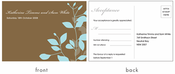 RSVP card