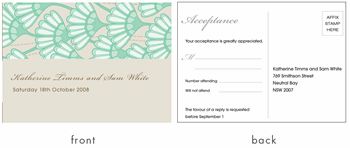 RSVP card