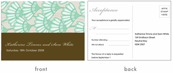 RSVP card