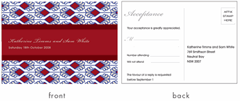 RSVP card