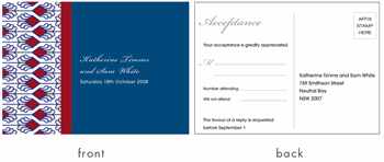 RSVP card