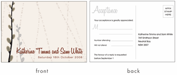 RSVP card