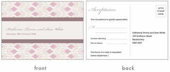 RSVP card