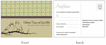 RSVP card