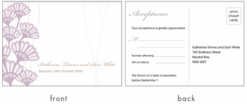 RSVP card