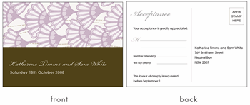 RSVP card