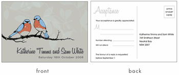 RSVP card