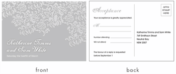 RSVP card
