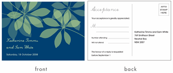 RSVP card