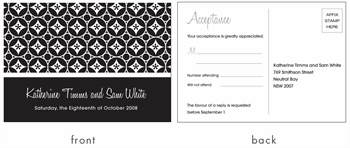 RSVP card
