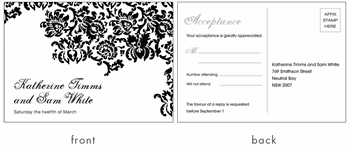RSVP card