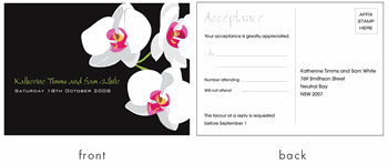 RSVP card