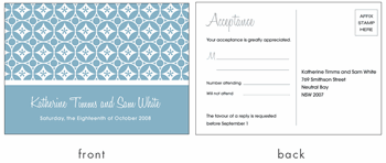 RSVP card