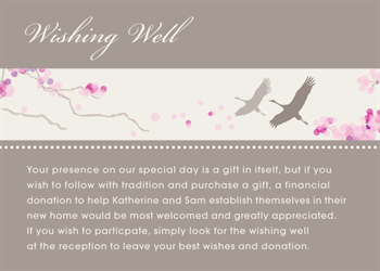 Wishing well card