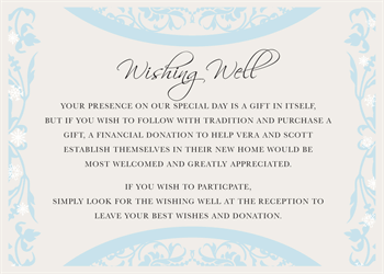 Wishing well card