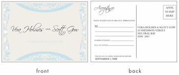 RSVP card