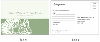 RSVP card