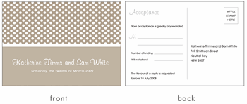 RSVP card