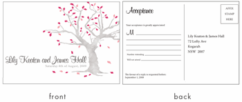 RSVP card