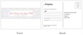 RSVP card