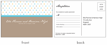 RSVP card