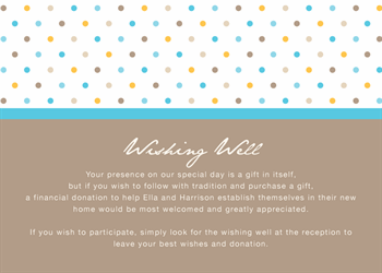 Wishing well card