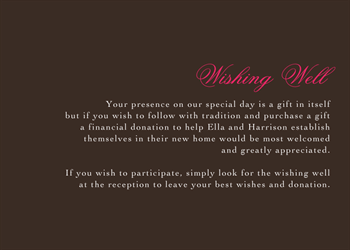 Wishing well card