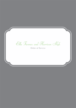 Order of service