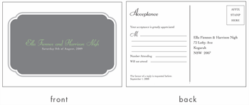 RSVP card