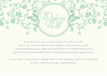 Wishing well card
