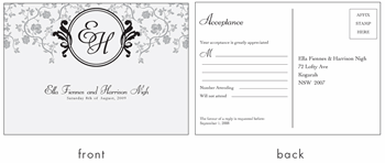 RSVP card