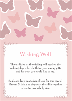 Wishing well card