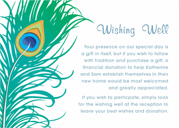 Wishing well card