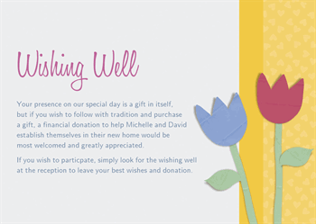 Wishing well card