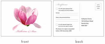 RSVP card