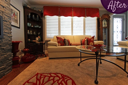 Custom Window Treatments, Area Rug Design by Sensational SEAMS in Bowmanville, ON - Room of the Month September 2016