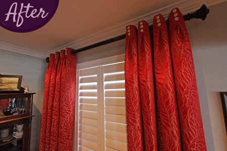 Window Shutters by Sensational SEAMS in Bowmanville, ON - Room of the Month September 2016