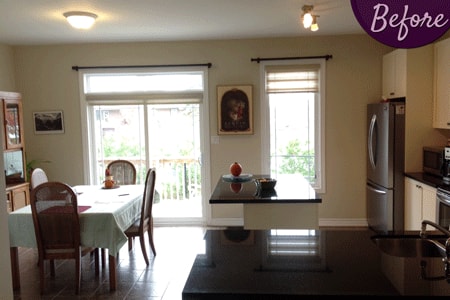 Kitchen Window Treatments by Sensational SEAMS in Courtice, ON - Room of the Month August 2016