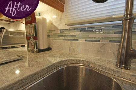 Kitchen Window Shutters by Sensational SEAMS in Wilmot Creek, Newcastle, ON - Room of the Month July 2016